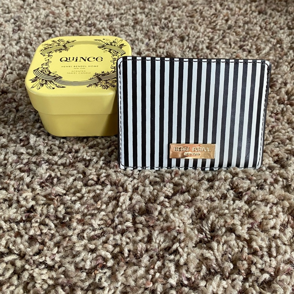 Henri Bendel card holder and candle